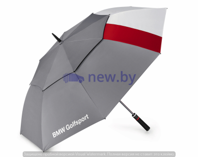 Зонт-трость BMW Golfsport Umbrella, Grey/White/Red, артикул 80232460954
