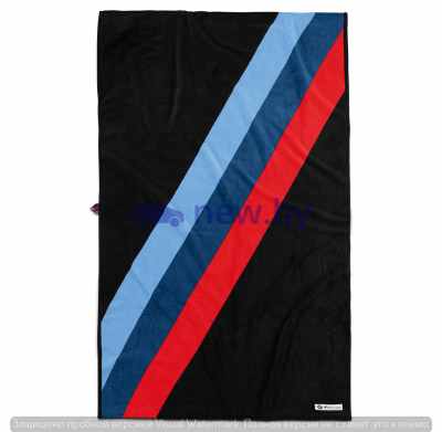 Банное полотенце BMW M Motorsport Towel, Black/M-Colours, артикул 80232461137