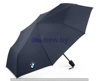 Складной зонт BMW Colour Logo Pocket Umbrella, Dark Blue, артикул 80232466303