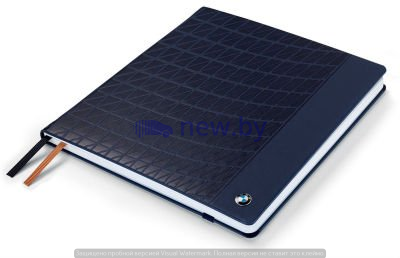 Большой блокнот BMW Notebook, Large, Dark Blue, артикул 80242454637