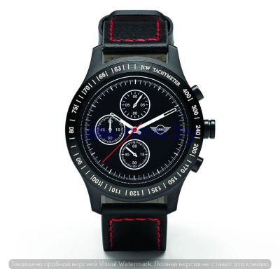 Спортивный хронограф MINI JCW Tachymeter Watch, Black, артикул 80262454547