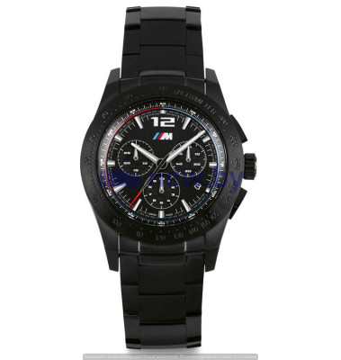 Хронограф BMW M Logo Chronograph, Men, Black, артикул 80262463269