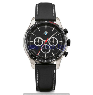 Мужской хронограф BMW Chrono Watch, Men, Black/Silver, артикул 80262467631