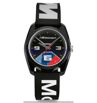 Наручные часы унисекс BMW M Motorsport Watch, Unisex, Black, артикул 80262467760