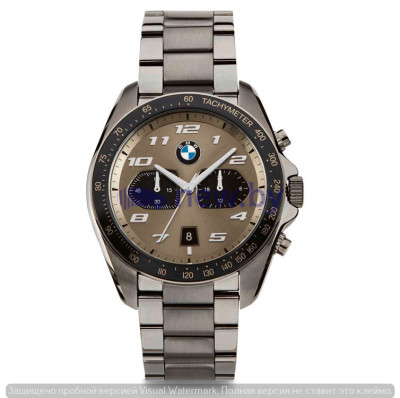 Мужской хронограф BMW Sport Chrono Watch, Men, Gun metal / Cashmere, артикул 80262473265