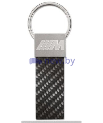 Брелок BMW M Carbon Key Ring Pendant, Black, артикул 80272410929