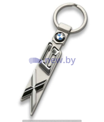 Брелок BMW X6 Key Ring, Silver, артикул 80272454661