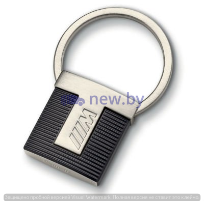 Брелок BMW M Performance Key Ring, Silver/Black, артикул 80272454760