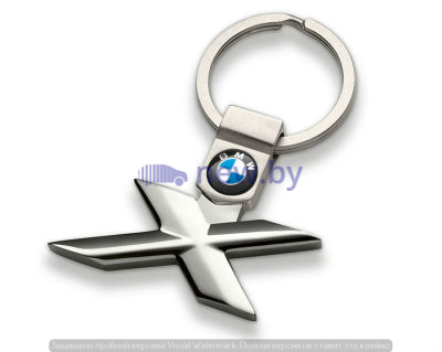 Брелок BMW X-Series Key Ring, Silver, артикул 80272454850