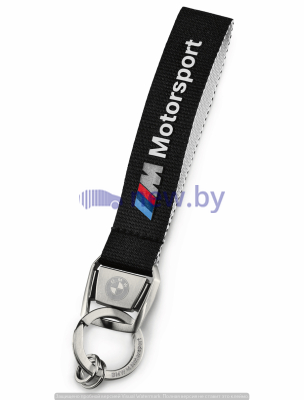 Брелок BMW M Motorsport Key Ring Pendant, Black, артикул 80272461131