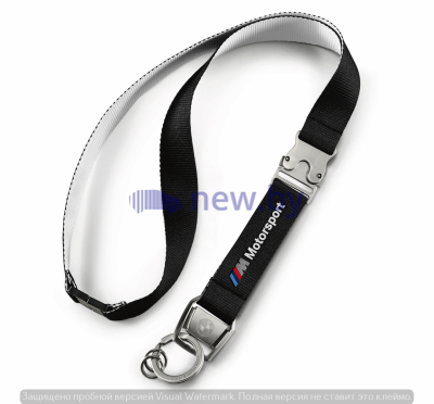 Шнурок с карабином BMW M Motorsport Lanyard, Black, артикул 80272461132