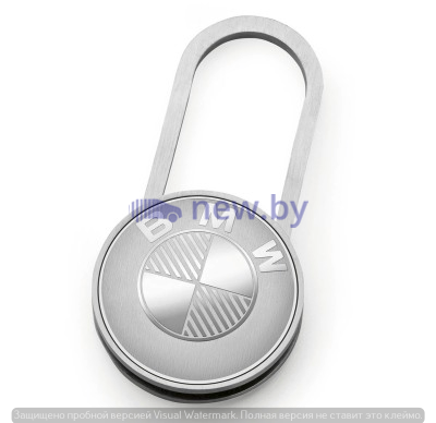 Стальной брелок BMW Key Ring Medal, Silver, артикул 80272466306