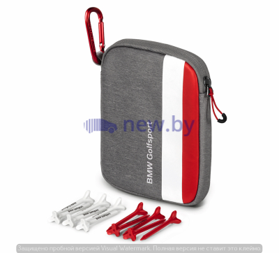 Сумочка для ти BMW Golfsport Tee Bag, Grey/White/Red, артикул 80282460959