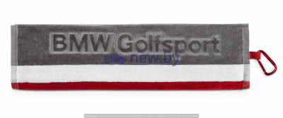 Полотенце для клюшек BMW Golfsport Towel, Grey/White/Red, артикул 80282460960