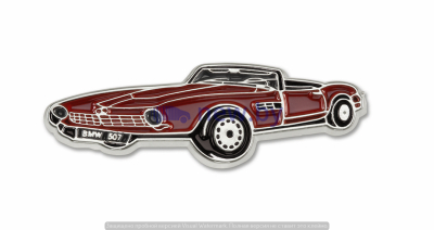 Металлический значок BMW 507 Metal Pin, Classic Collection, артикул 80282463142