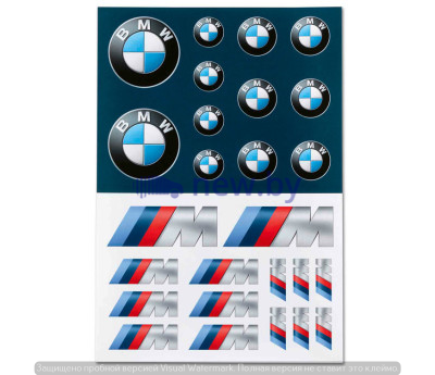Набор наклеек BMW Sticker Set, артикул 80282466211