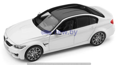 Модель автомобиля BMW M3 Competition (F80), Scale 1:18, Mineral White Metallic, артикул 80432411552