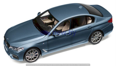 Модель автомобиля BMW 530i Limousine (G30), 1:18 Scale, Bluestone Metallic, артикул 80432413788