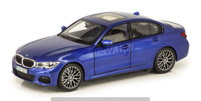 Модель автомобиля BMW 3 Series (mod.G20), Portimao Blue, 1:18 Scale, артикул 80432450999