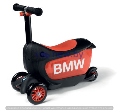 Детcкий самокат BMW Kids Scooter, Black/Orange, артикул 80932450901