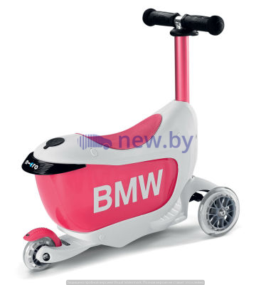Детcкий самокат BMW Kids Scooter, White/Raspberry, артикул 80932450902