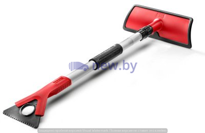 Лопатка для уборки снега со скребком Audi Ice Scraper with Snow Shovel and Telescopic Rod, Red/Black, артикул 80A096010C