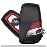 Кожаный футляр для ключа BMW Leather Key Case Sport Line, Red-Black, артикул 82292219909 Кожаный футляр для ключа BMW Leather Key Case Sport Line, Red-Black, артикул 82292219909
