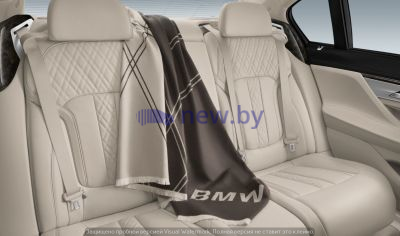 Шерстяной плед BMW Travel Blanket, Beige/Brown, артикул 82292365426
