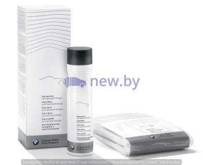 Твердый воск с нанокомпонентами BMW Car Paint Polish Protection Nano Hard Wax Plus Cloth Pack 3 pcs, NM, артикул 83125A16146