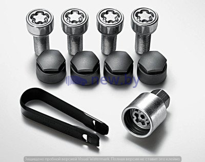 Секретки на колеса Audi Wheel Locks, M14 x 1.5 x 27 mm, артикул 8P0071455