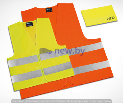 Набор из четырех аварийных жилетов Audi для всей семьи, артикул 8X0093056B