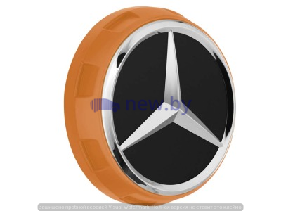 Колпачок ступицы колеса Mercedes Hub Caps, дизайн AMG, оранжевый, артикул A00040009002232