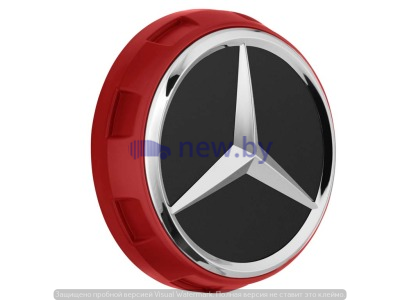 Колпачок ступицы колеса Mercedes Hub Caps, дизайн AMG, красный, артикул A00040009003594