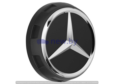 Колпачок ступицы колеса Mercedes Hub Caps, дизайн AMG, черный, артикул A00040009009283