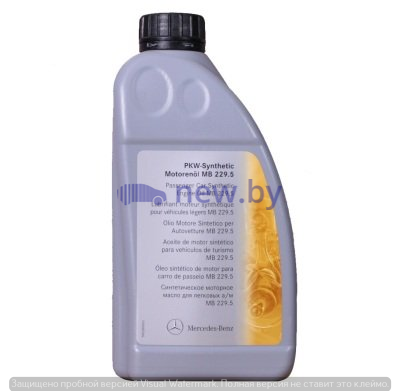 Синтетическое моторное масло Mercedes MB 229.5, вязкость 5W40, 1 литр, 2018, артикул A000989790211BIFR