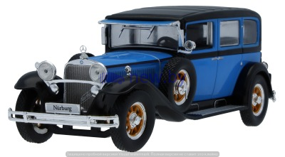 Масштабная модель Mercedes-Benz Nurburg 460 W 08 (1928-1934), Blue, Scale 1:43, артикул B66041059