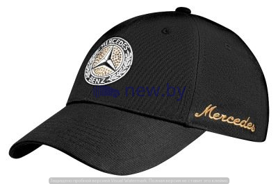 Женская бейсболка Mercedes-Benz Women's cap with Swarovski, Classic, Black, артикул B66041517