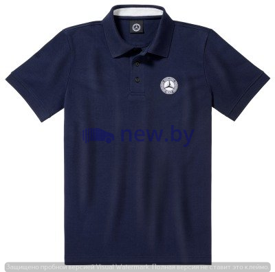 Мужская рубашка-поло Mercedes-Benz Men's Polo Shirt, Classic, Navy, артикул B66041535