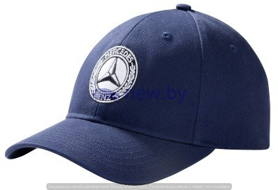 Мужская бейсболка Mercedes Men’s Cap Navy Blue, 100% Cotton, артикул B66041540
