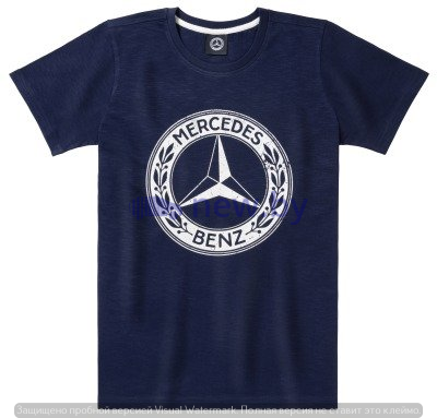 Мужская футболка Mercedes Men's T-shirt, Navy Blue, Classic, артикул B66041551