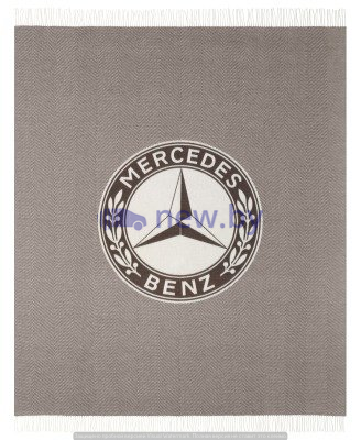 Плед Mercedes Blanket, Herringbone, Dark Brown / Off-white, артикул B66041560