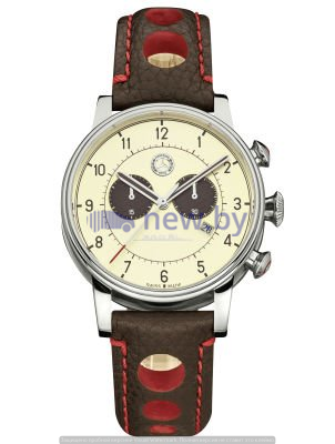 Мужские наручные часы Mercedes-Benz Men’s Chronograph Watch, Classic 300 SL, beige / brown / red, артикул B66041615