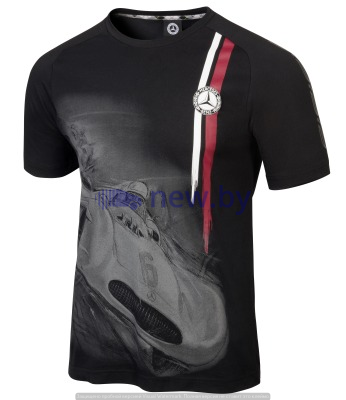 Мужская футболка Mercedes Men's T-Shirt, Classic Retro, Black, артикул B66041670