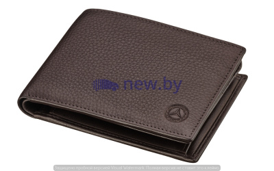 Кожаный кошелек Mercedes-Benz Leather Wallet, Classic, RFID protection, Brown, артикул B66042014