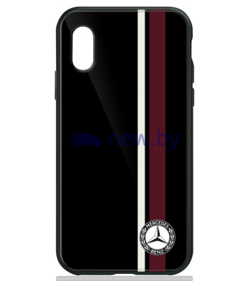 Чехол Mercedes Classic для iPhone® X/XS, Black/Red/White, артикул B66042016