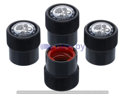Колпачки ниппелей Mercedes-AMG Dust Caps, Black, артикул B66472004