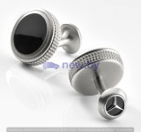 Запонки Mercedes-Benz Cufflinks, Silver / Black, артикул B66953090 Запонки Mercedes-Benz Cufflinks, Silver / Black, артикул B66953090