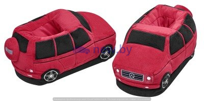 Плюшевые тапочки Mercedes-Benz Plush Slippers, Red, артикул B66953257