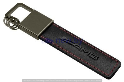 Брелок Mercedes-Benz Key Ring Traffic Red AMG, Black/Red/Silver, артикул B66953337