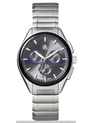 Мужские наручные часы хронограф Mercedes-Benz Men’s Chronograph Watch, Business, black / silver, артикул B66953530